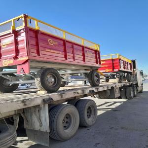 تریلی  6 تن دو محور کمپرسی چهارچرخ با دیواره بلند توری دار MRM-H-SH-B-825